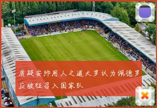 质疑安帅用人之道大罗认为佩德罗应被征召入国家队